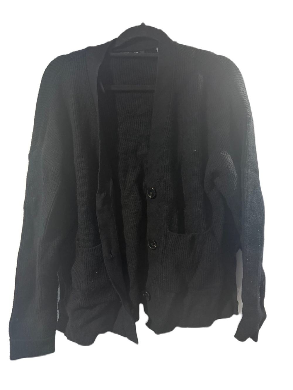 Tahari Black womens Knit Cardigan sweater Sz xl